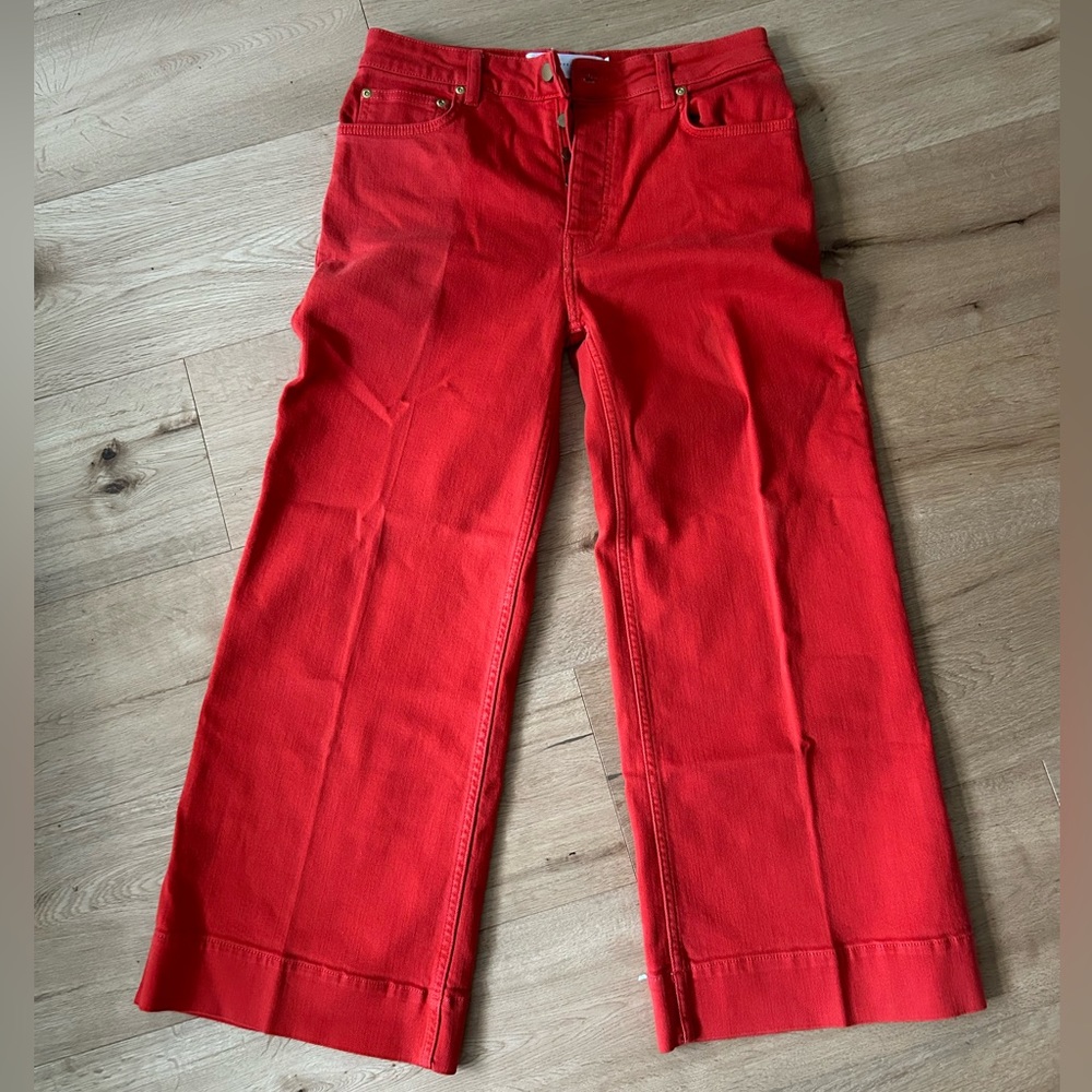 Victoria Beckham red jeans